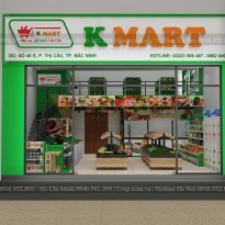 Thiết kế cửa hàng thực phẩm sạch K Mart – Bắc Ninh